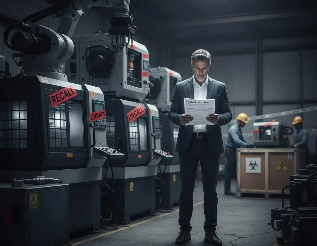 Wat is het risico van het in de handel brengen van machines zonder CE?